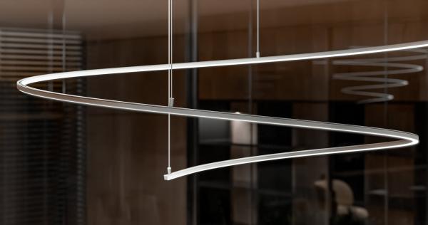 Spiral-Design LED Leuchte
